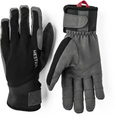 Hestra Ergo Grip Tactility 5-Finger Black/Dark Grey - Käsineet - 7332904170842 - 1